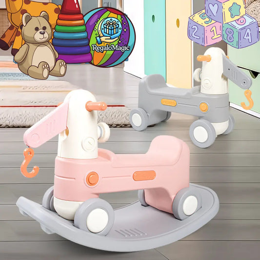 Caballo mecedor y bicicleta de equilibrio infantil, juguete educativo para bebés