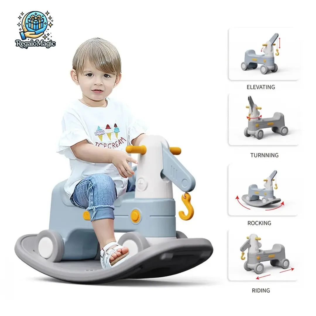 Juguete infantil multifunción tipo caballo mecedor y correpasillos