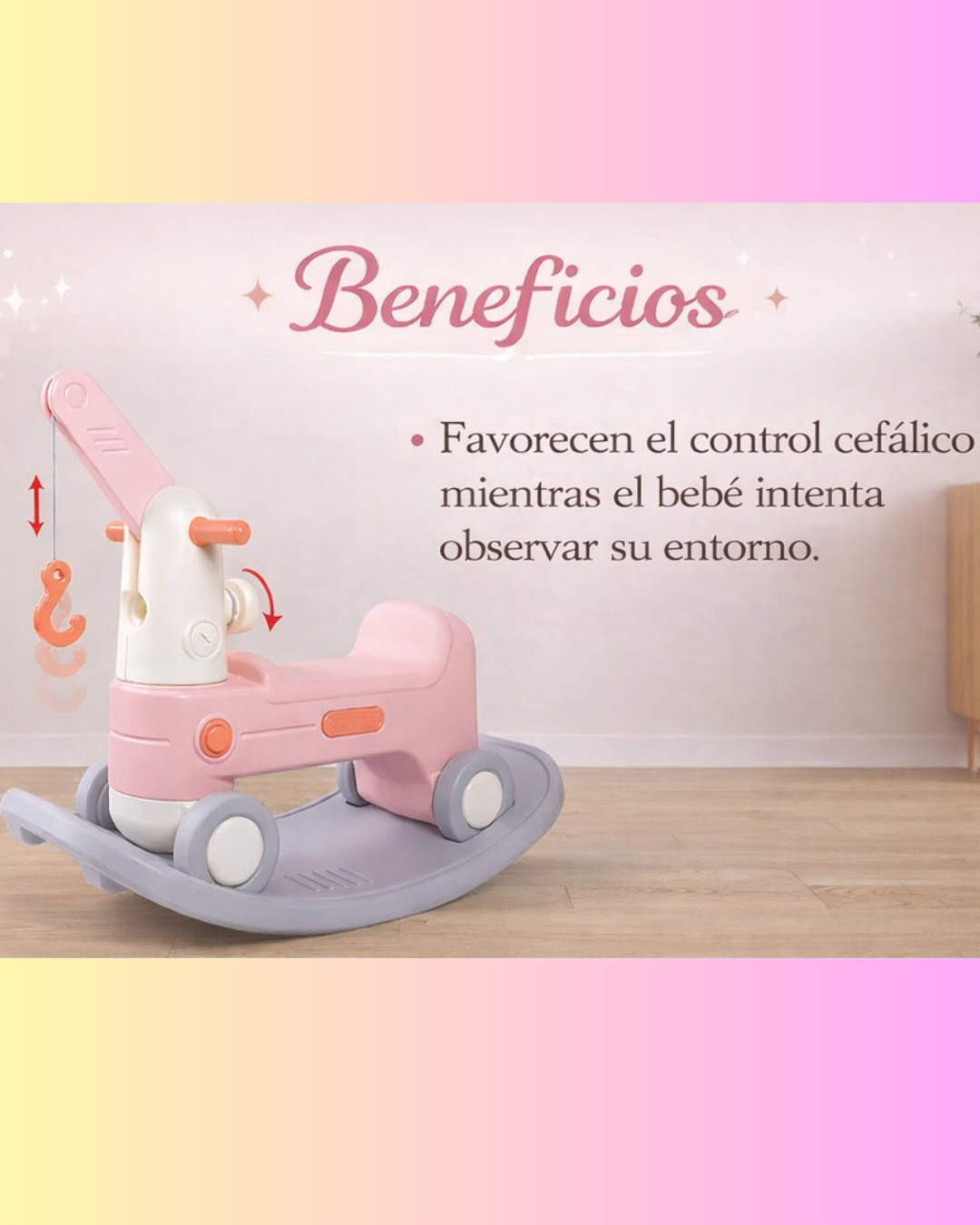Juguete Evolutivo Balancín y Correpasillos 2 en 1. Niños de 1 2 3 4 años
