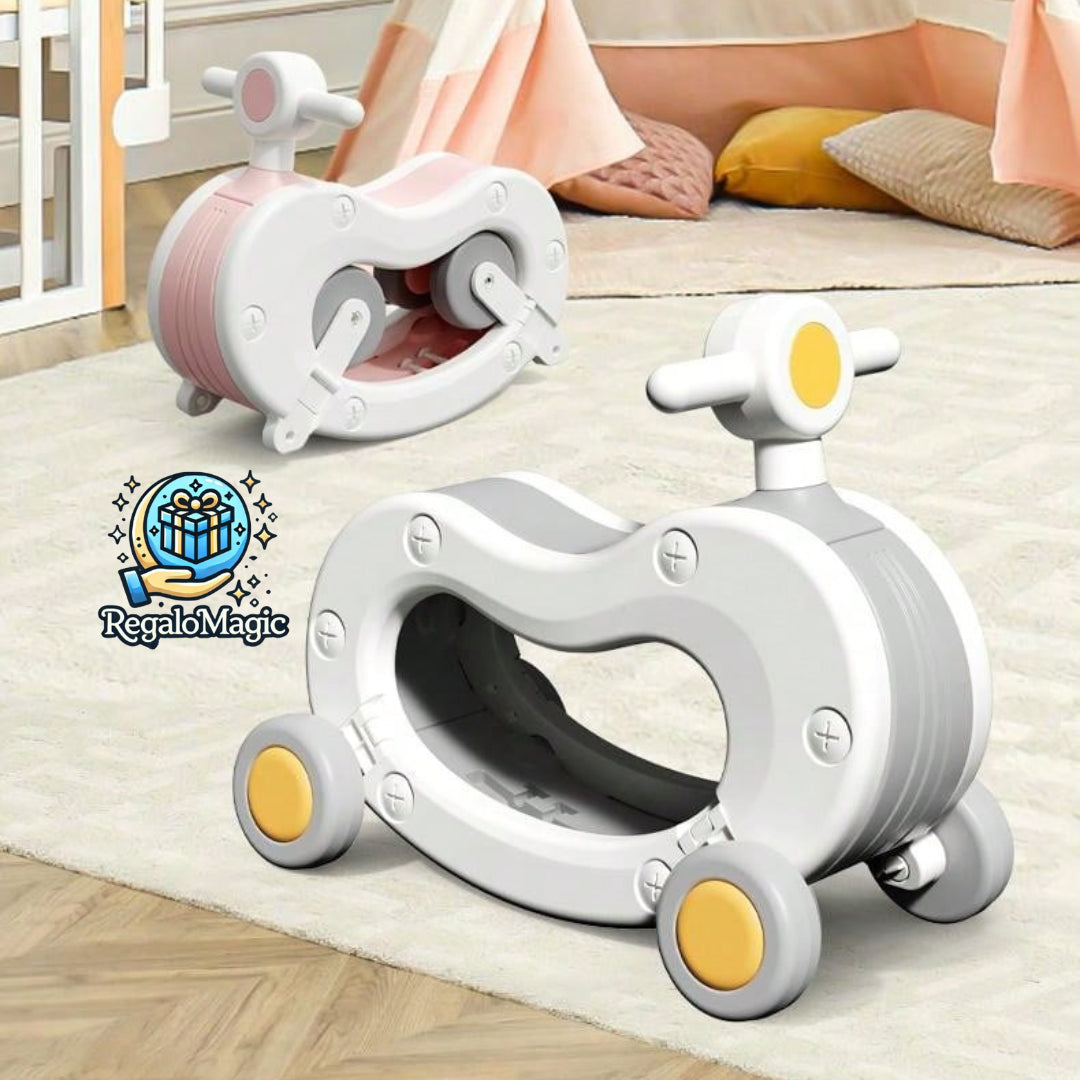 Caballo mecedor y bicicleta de equilibrio para bebés, juguete educativo y resistente