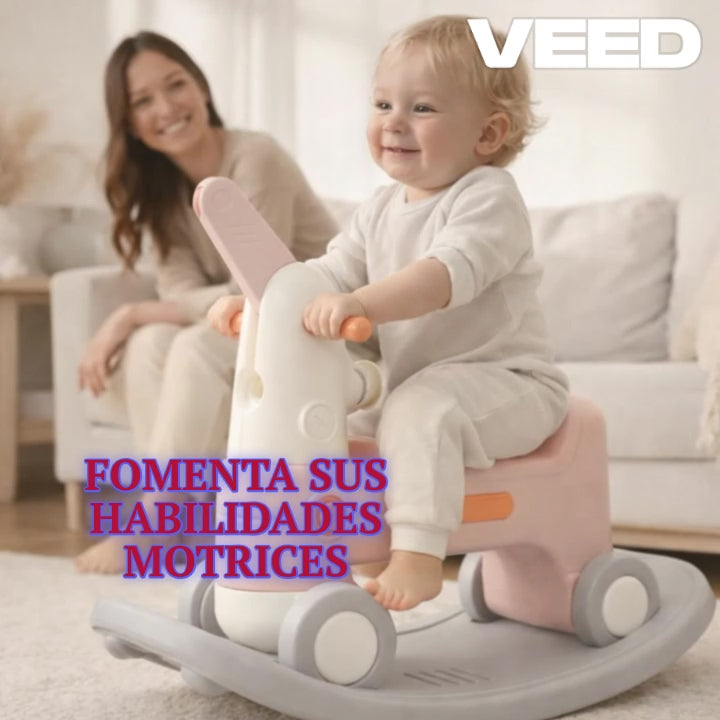 Video Correpasillos Balancin Juguete Evolutivo y Seguro para niños 1 año